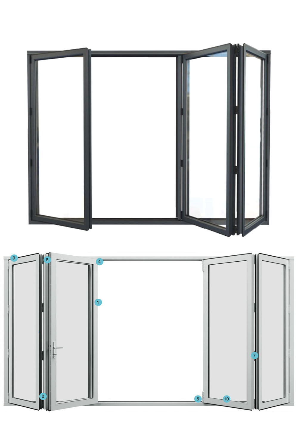 bi folding glass doors