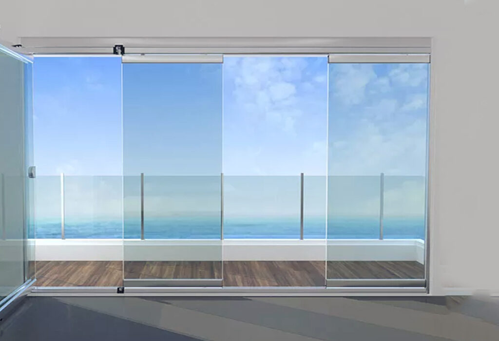 Frameless Folding Glass