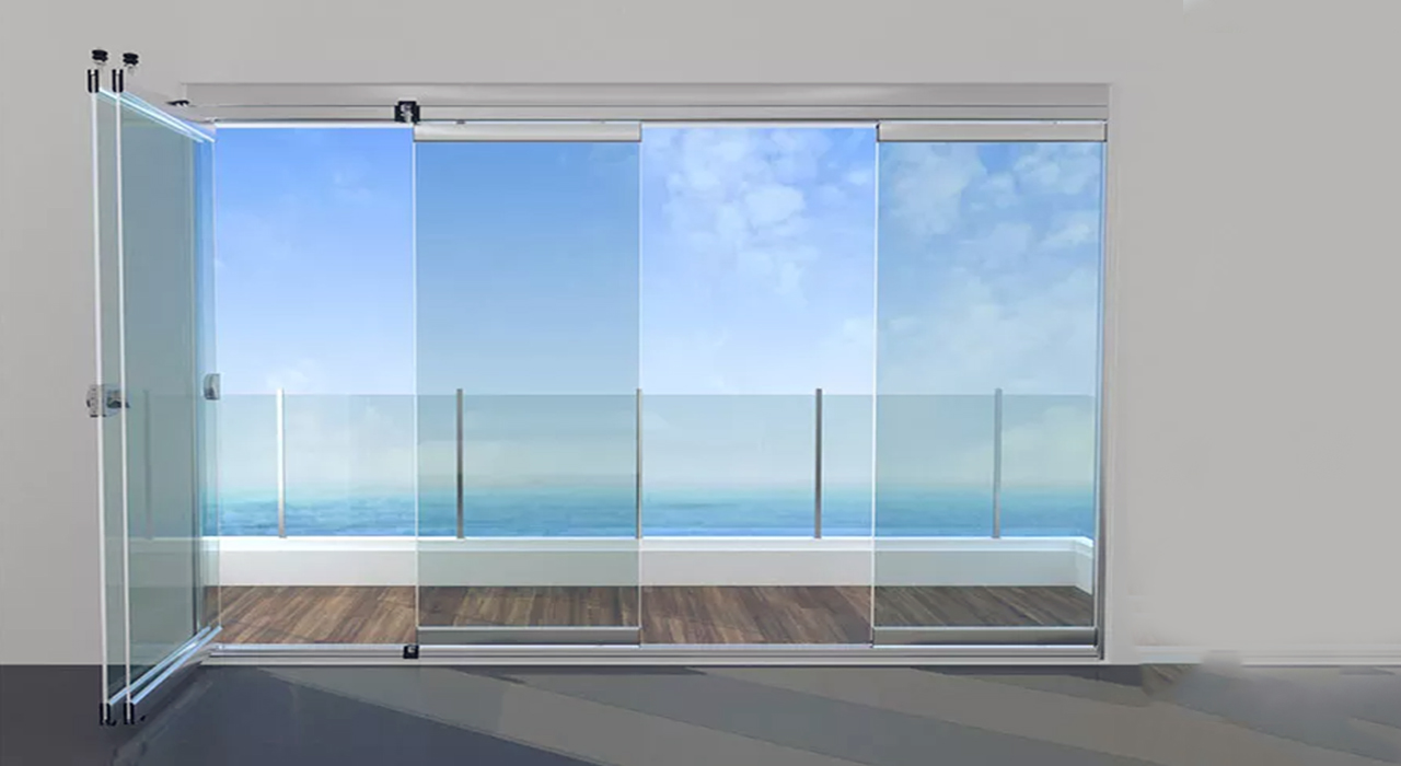 Frameless Folding Glass