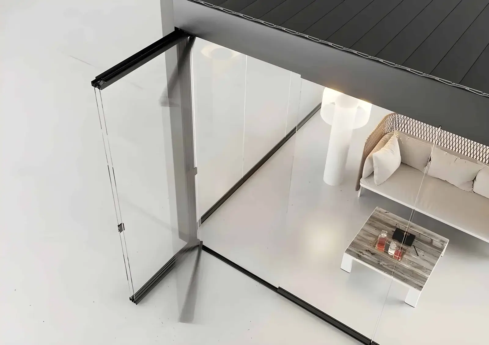 frameless folding glass dubai